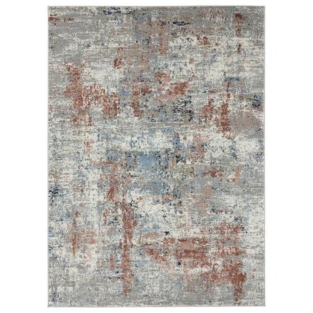 UNITED WEAVERS OF AMERICA United Weavers of America 4535 10336 1013 Eternity Elixir Rug; Crimson - 9 ft. 10 in. x 13 ft. 2 in. 4535 10336 1013